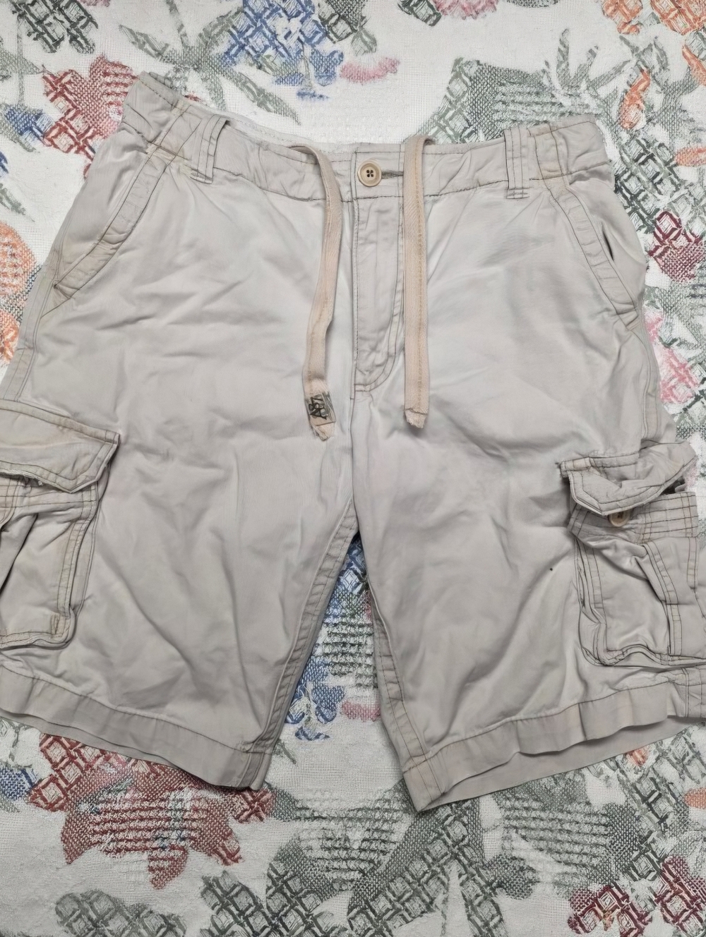 Aero Men's Casual Cargo Shorts in Light Beige